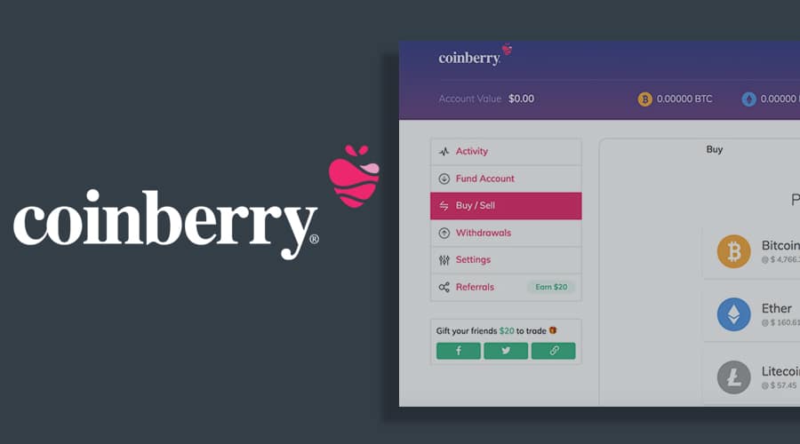 Coinberry Cryptocurrency Exchange Review